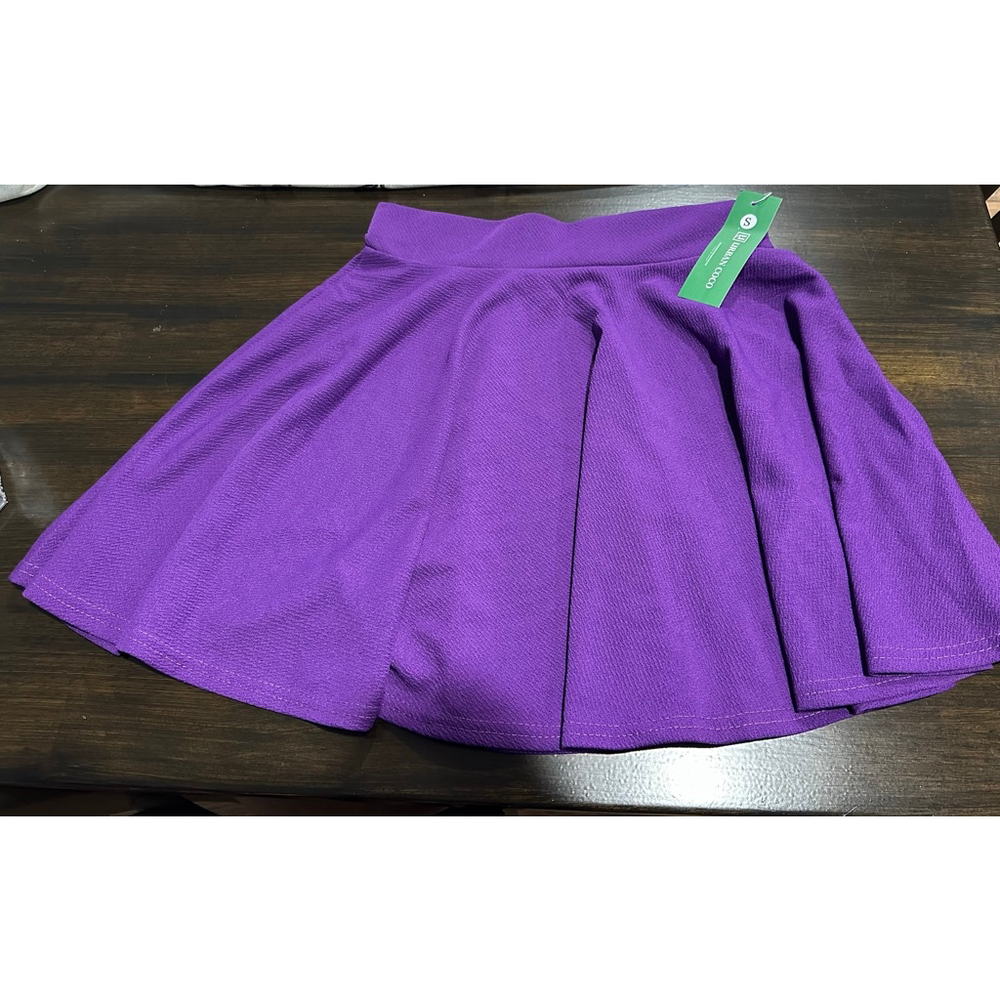 Women's Urban CoCo Purple Skater Skirt Small
